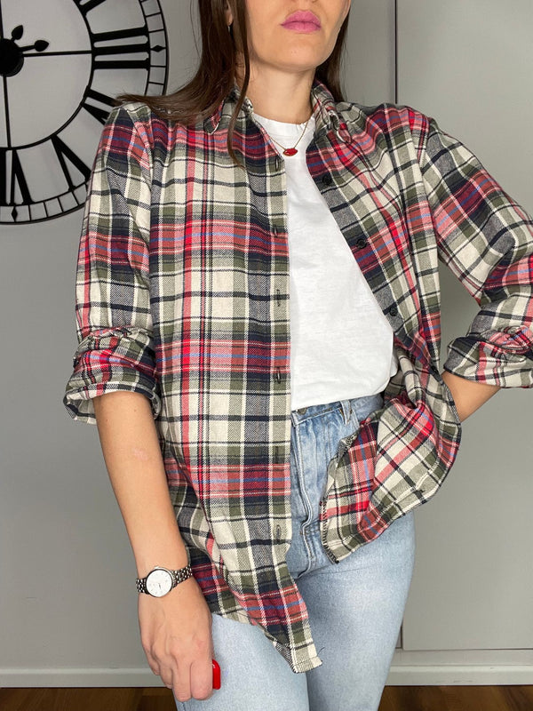 CAMICIA "OVERSIZE" ROSSA E BLU”